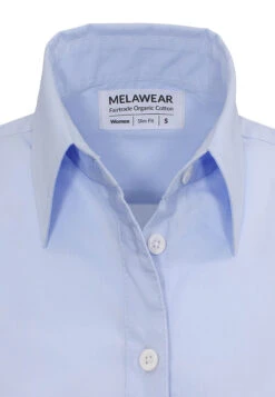 Bluse Basic -Stoff Punkt Verkaufsgeschäft do blau